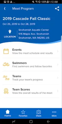 Meet Mobile Swim android App screenshot 3